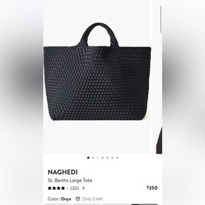 NAGHEDI St. Barths Large Tote Color Onyx 
Never Used! Includes Dust Bag